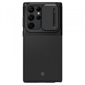 Оригинален гръб SPIGEN Optik Armor - Samsung Galaxy S22 Ultra черен - Img 15