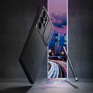 Оригинален гръб SPIGEN Optik Armor - Samsung Galaxy S23 Ultra черен - Img 12