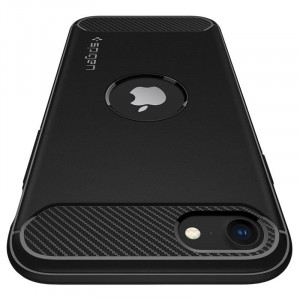 Оригинален гръб SPIGEN Rugged Armor - iPhone SE (2nd gen) / SE (3rd gen) черен - Img 14