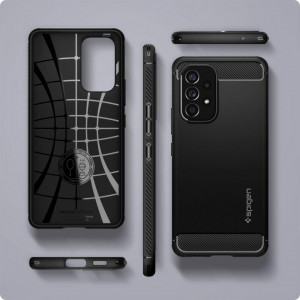 Оригинален гръб SPIGEN Rugged Armor - Samsung Galaxy A53 5G черен мат - Img 4