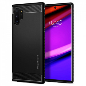 Оригинален гръб SPIGEN Rugged Armor - Samsung Galaxy Note10+ черен мат - Img 2