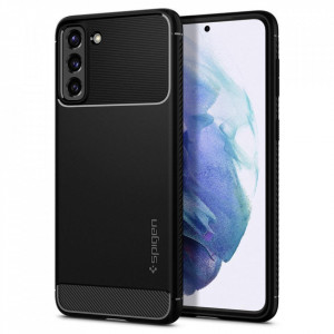 Оригинален гръб SPIGEN Rugged Armor - Samsung Galaxy S21+ 5G черен мат - Img 1