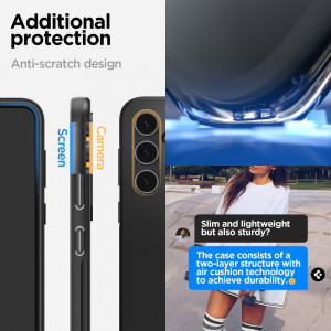 Оригинален гръб SPIGEN Thin Fit - Samsung Galaxy S23 FE черен - Img 15