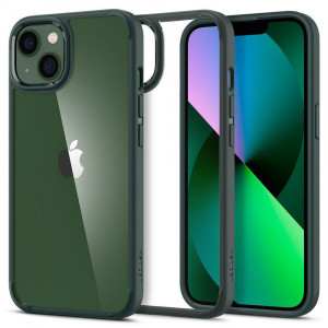 Оригинален гръб SPIGEN Ultra Hybrid - iPhone 13 Midnight Green - Img 1