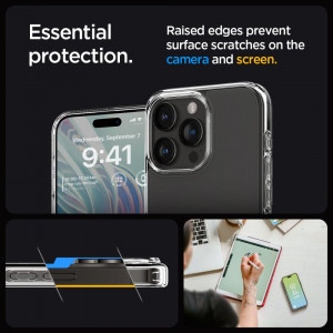 Оригинален гръб SPIGEN Ultra Hybrid - iPhone 15 Pro Frost Clear - Img 13