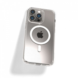 Оригинален гръб SPIGEN Ultra Hybrid MagSafe - iPhone 14 Pro бял - Img 7