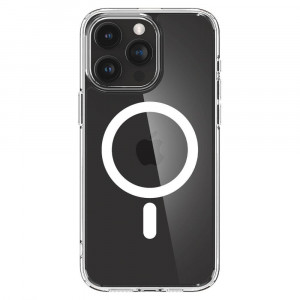 Оригинален гръб SPIGEN Ultra Hybrid MagSafe - iPhone 15 Pro Max бял - Img 1