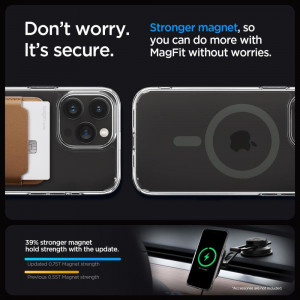 Оригинален гръб SPIGEN Ultra Hybrid MagSafe - iPhone 15 Pro Max графит - Img 13