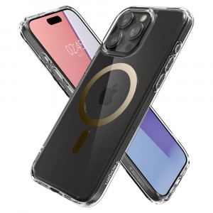 Оригинален гръб SPIGEN Ultra Hybrid MagSafe - iPhone 15 Pro Max златист - Img 7