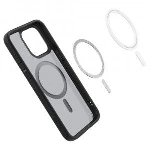 Оригинален гръб SPIGEN Ultra Hybrid MagSafe - iPhone 15 Pro Max Frost Black - Img 6