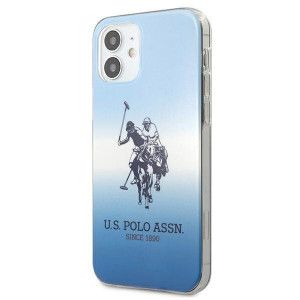 Оригинален гръб US POLO Gradient USHCP12SPCDGBL - iPhone 12 mini син - Img 2