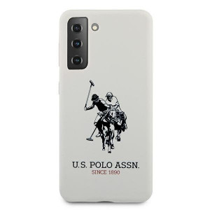 Оригинален гръб US POLO Silicone Logo USHCS21MSLHRWH - Samsung Galaxy S21+ 5G бял - Img 3