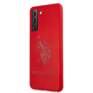 Оригинален гръб US POLO Silicone - Tone USHCS21 5GSSLHRTRE - Samsung Galaxy S21 5G червен - Img 2
