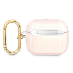 Оригинален калъф за слушалки GUESS Strap GUA3HHTSP - AirPods 3 розов - Img 2