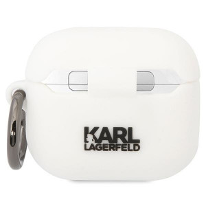 Оригинален калъф за слушалки Karl LAGERFELD Silicone Karl&Choupette KLACA3SILKCW - AirPods 3 бял - Img 2