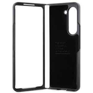 Оригинален калъф от естествена и еко кожа BMW Leather Carbon - Samsung Galaxy Z Fold5 черен - Img 6
