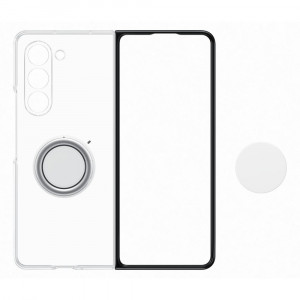 Оригинален калъф с държач SAMSUNG Silicone Gadget - Samsung Galaxy Z Fold5 прозрачен - Img 2