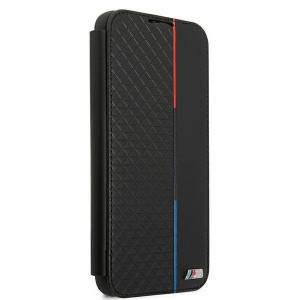 Оригинален калъф тип книга BMW M Collection Triangles BMBKS22MTRTBK - Samsung Galaxy S22+ черен - Img 3