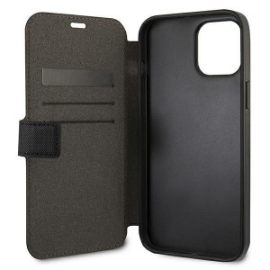 Оригинален калъф тип книга US POLO Polo Embroidery USFLBKP12MPUGFLBK - iPhone 12 / 12 Pro черен - Img 4