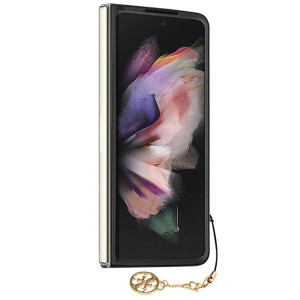 Оригинален калъф GUESS 4G Charms GUHCZFD5GF4GBR F946 Z Fold5 кафяв - Img 3