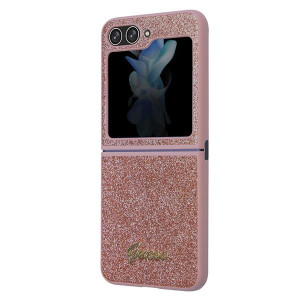 Оригинален калъф GUESS Glitter Script - Samsung Galaxy Z Flip5 розов - Img 6