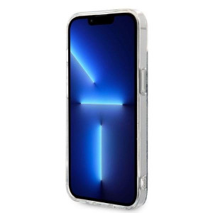 Оригинален комплект GUESS 4G Print (гръб + зарядно) MagSafe GUBPP14SH4EACSB - iPhone 14 син - Img 5