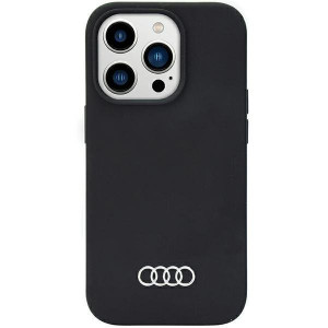 Оригинален силиконов гръб AUDI AU-LSRIP14PM-Q3 / D1-BK - iPhone 14 Pro Max черен - Img 1