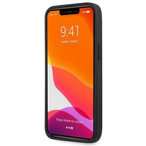 Оригинален твърд гръб AMG Leather Hot Stamped AMHCP14XDOLBK - iPhone 14 Pro Max черен - Img 5