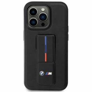 Оригинален твърд гръб BMW Grip Hot Stamp BMHCP14S22GSLK - iPhone 14 черен