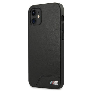 Оригинален твърд гръб BMW M Collection Smooth PU BMHCP12SMHOLBK - iPhone 12 mini черен - Img 2