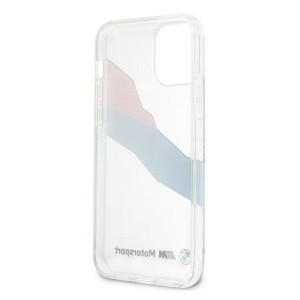 Оригинален твърд гръб BMW Motorsport Tricolor BMHCP12LSKTGT - iPhone 12 Pro Max прозрачен с лента - Img 7