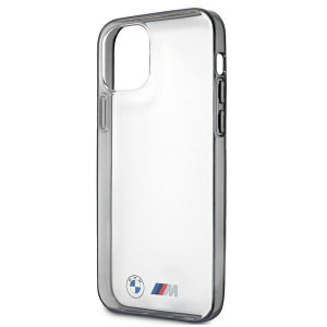 Оригинален твърд гръб BMW Sandblast BMHCP12SMBTOK - iPhone 12 mini прозрачен с черна рамка - Img 6