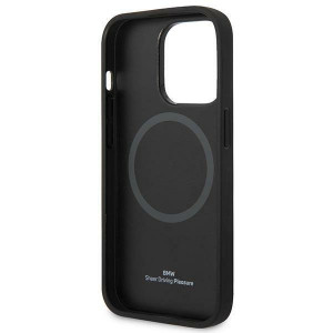 Оригинален твърд гръб BMW Signature Logo Imprint MagSafe BMHMP14LSLLBK - iPhone 14 Pro черен - Img 7