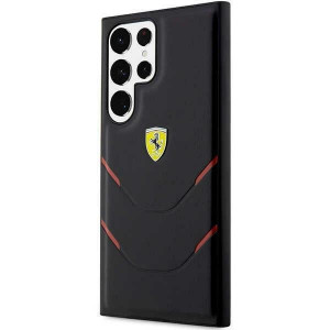 Оригинален твърд гръб FERRARI Hot Stamp Lines FEHCS23LPBAK - Samsung Galaxy S23 Ultra черен - Img 2