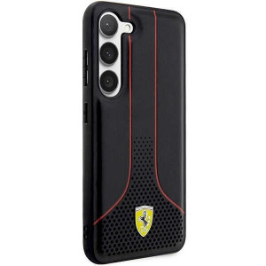 Оригинален твърд гръб FERRARI Perforated 296 P FEHCS23MPCSK - Samsung Galaxy S23+ черен - Img 4