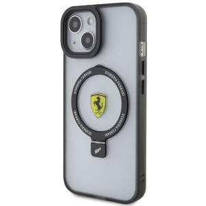 Оригинален твърд гръб FERRARI Ring Stand 2023 MagSafe - iPhone 15 Plus / 14 Plus прозрачен - Img 2