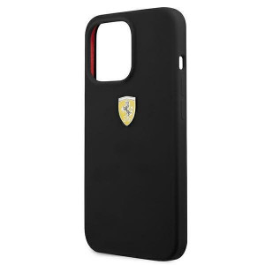 Оригинален твърд гръб FERRARI Silicone FESSIHCP13XBK - iPhone 13 Pro Max черен - Img 6