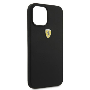 Оригинален твърд гръб FERRARI Track Silicone FESSIHCP12LBK - iPhone 12 Pro Max черен - Img 8