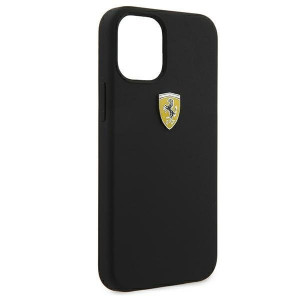 Оригинален твърд гръб FERRARI Track Silicone FESSIHCP12SBK - iPhone 12 mini черен - Img 8