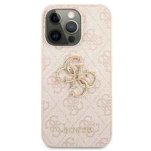 Оригинален твърд гръб GUESS 4G Big Metal Logo GUHCP13X4GMGPI - iPhone 13 Pro Max розов - Img 3
