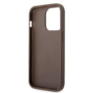 Оригинален твърд гръб GUESS 4G Big Metal Logo GUHCP15L4GMGBR - iPhone 15 Pro кафяв - Img 7