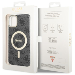 Оригинален твърд гръб GUESS 4G GUHMN61H4STK - iPhone 11 черен - Img 7