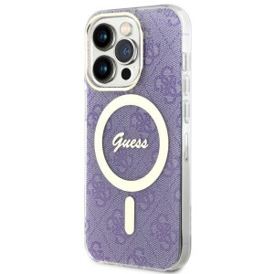 Оригинален твърд гръб GUESS 4G GUHMP14LH4STU - iPhone 14 Pro лилав - Img 2