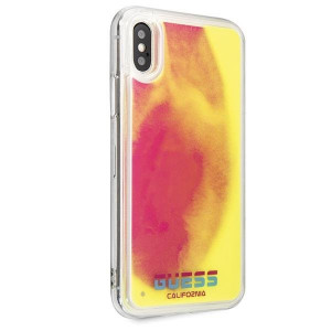 Оригинален твърд гръб GUESS California Glow in the dark GUHCPXGLCPI - iPhone X / XS розов - Img 5