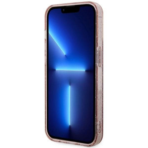 Оригинален твърд гръб GUESS Glitter Gold MagSafe GUHMP14MHCMCGP - iPhone 14 Plus розов - Img 5