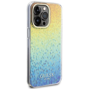 Оригинален твърд гръб GUESS IML Faceted Mirror Disco Iridescent - iPhone 15 Pro Max многоцветен - Img 4