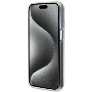 Оригинален твърд гръб GUESS IML Faceted Mirror Disco Iridescent GUHCP15SHDECMP - iPhone 15 розов - Img 5