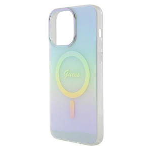 Оригинален твърд гръб GUESS IML Iridescent MagSafe GUHMP15XHITSQ - iPhone 15 Pro Max тюркоаз - Img 6