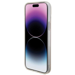 Оригинален твърд гръб GUESS IML Iridescent MagSafe - iPhone 15 Pro розов - Img 5