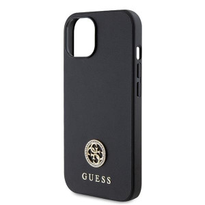 Оригинален твърд гръб GUESS Strass Metal Logo GUHCP15MPS4DGPK - iPhone 15 Plus черен - Img 6